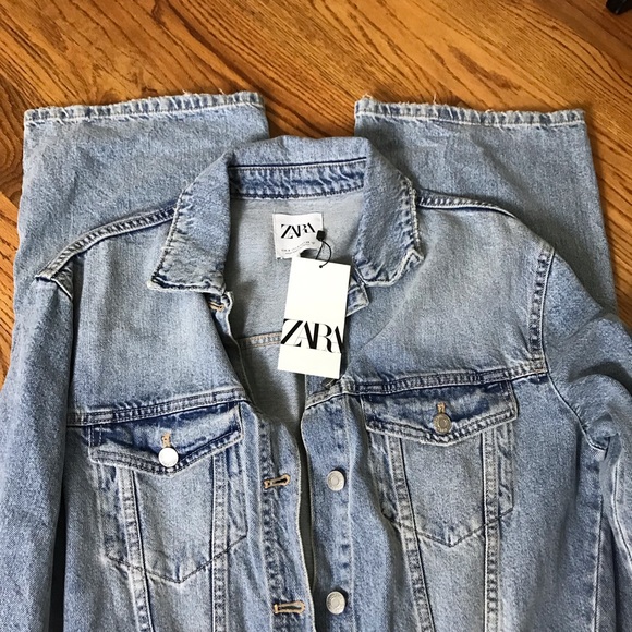 Zara Denim Jumpsuit NWT - Picture 4 of 7